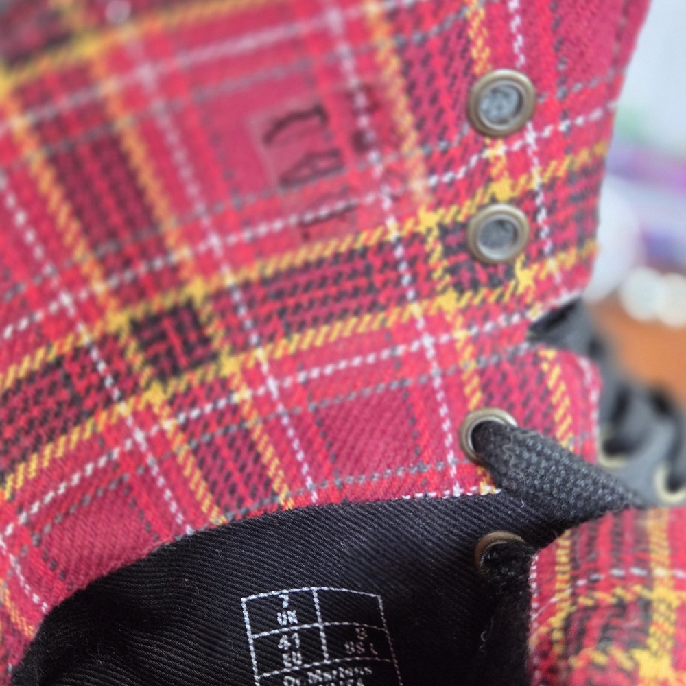 Dr. Martens Aimalita Fold Down Plaid Boot - Picture 3 of 6